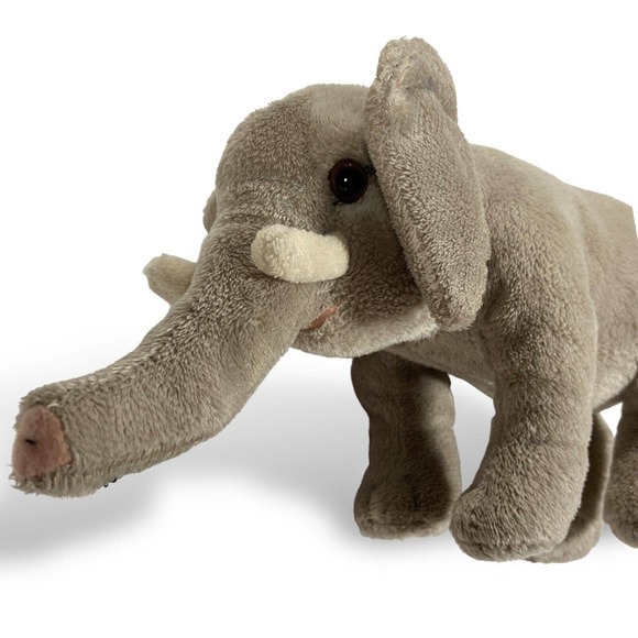 FAO Schwarz Plush ELEPHANT 10” Stuffed‎ Animal Gray 2013 Toys R Us Geoffrey Soft - Picture 10 of 10